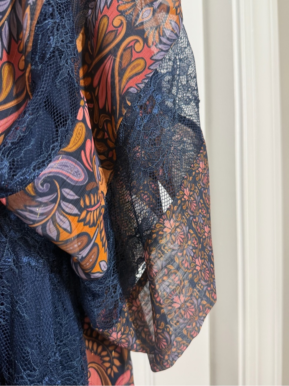 NWT Layered with Love Floral Sheer Layered Kaftan Dress Women’s 3X Boho - Picture 5 of 12